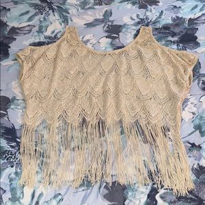 Shimmer crop top
